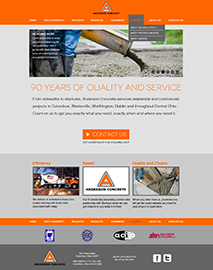 Anderson Concrete Site Design and Development